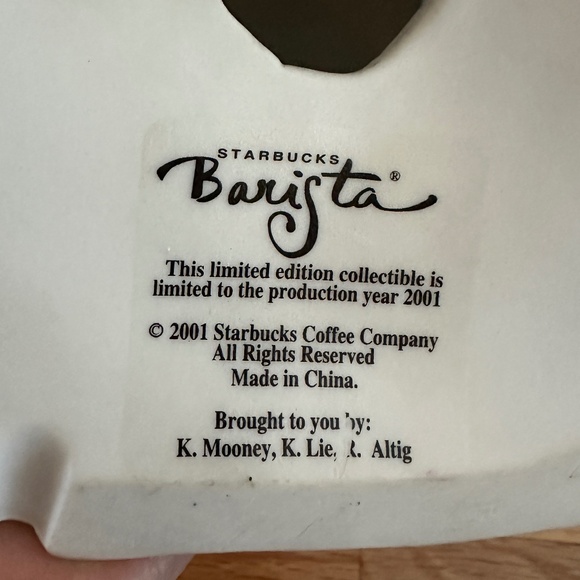 Starbucks Barista 2001 Lighted Christmas House Santa Sumatra Christmas Blend - Picture 4 of 16